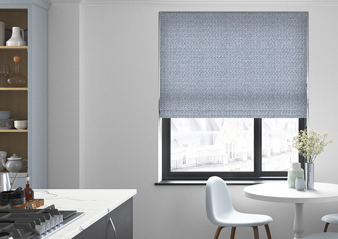 Aztec, Indigo - Twist&Fit Roman Blind - Image 3